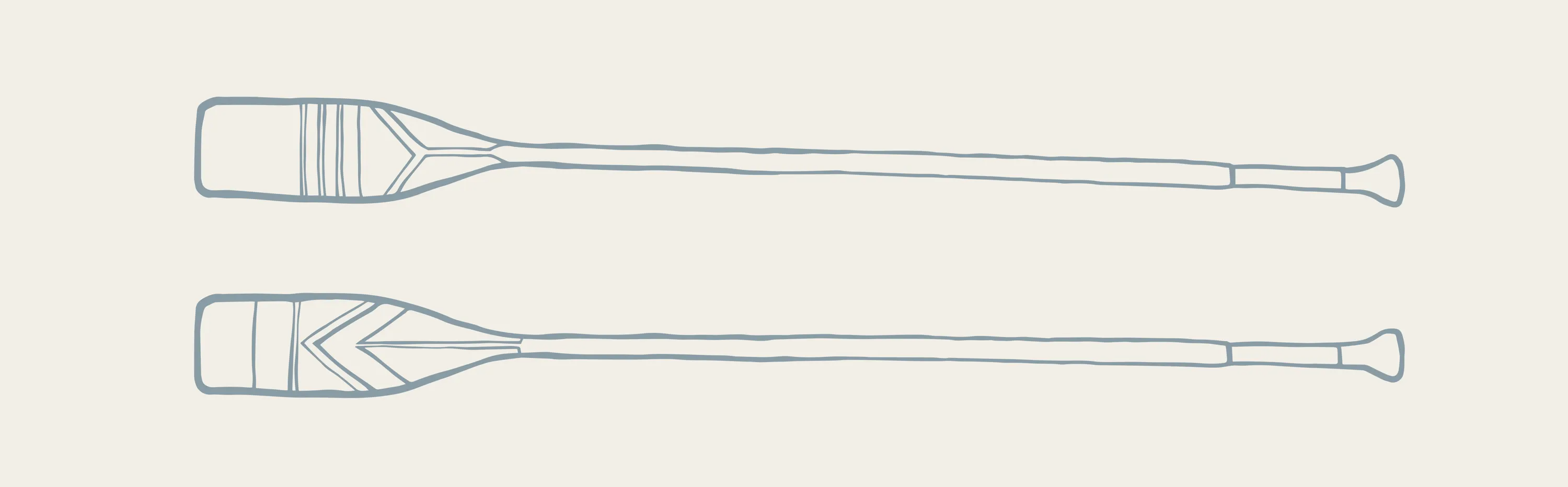 Coastal wedding illustrations + design | Boat Oars  | The Small Town Studio