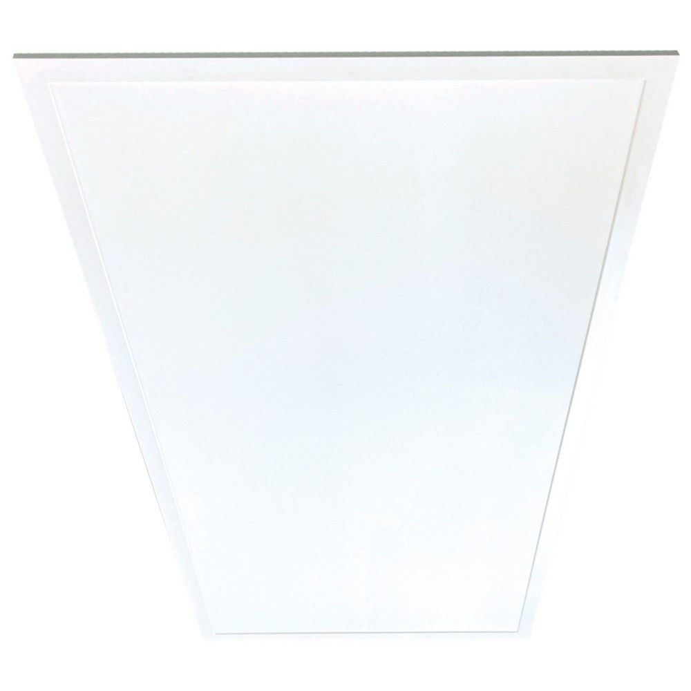 A white, triangular-shaped ceiling light fixture.