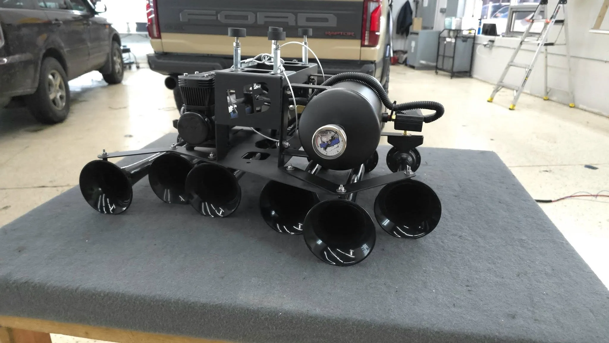 TM Autosports Burnsville's 2024 Ford F150 RaptorTrain Horn Install
