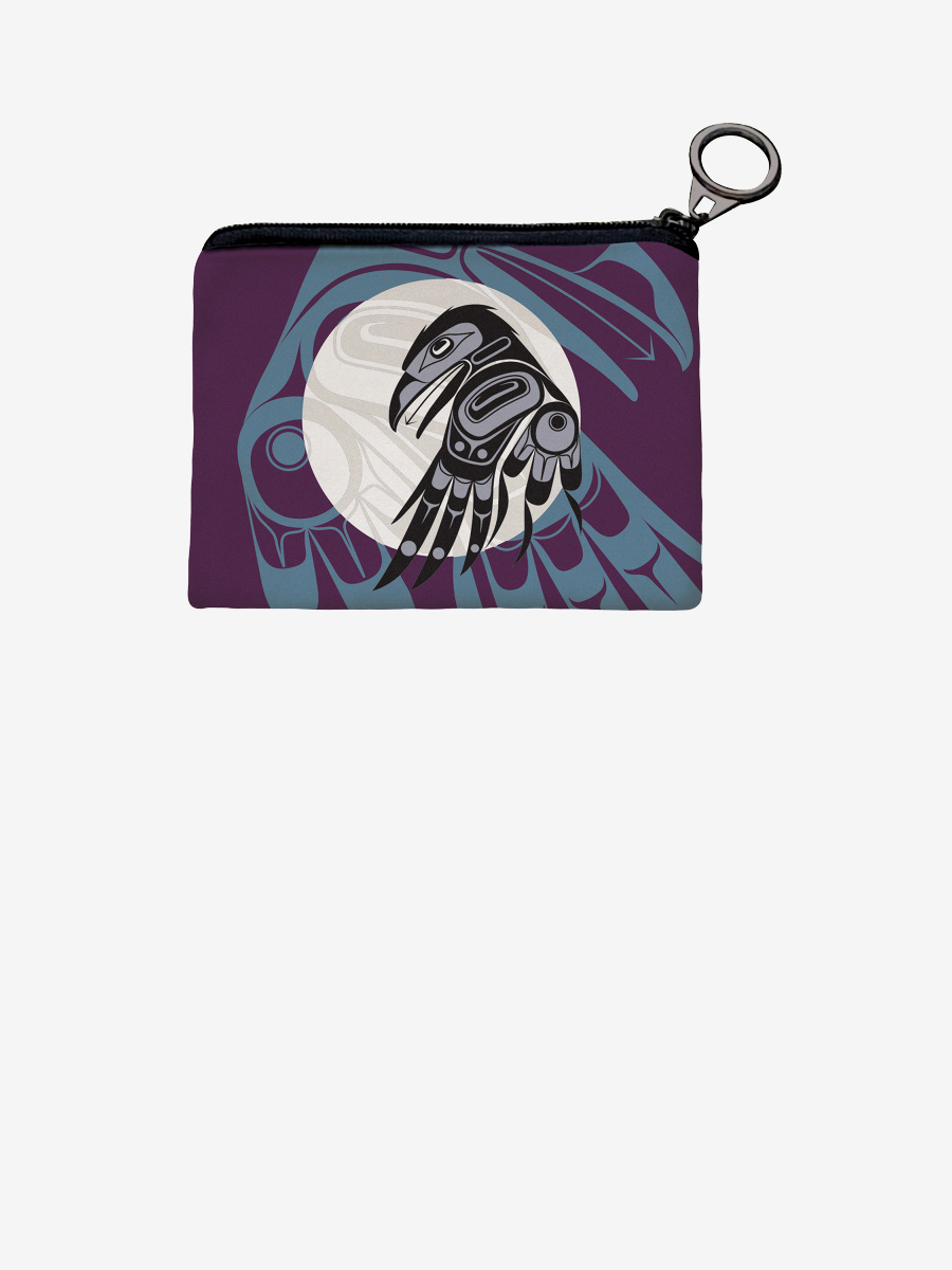 Raven Moon Coin Purse by Allan Weir, Haida