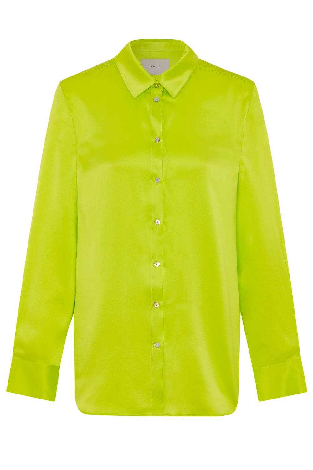 lime green punch  silk pyjama top 
