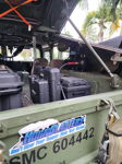 Open rear tailgate HornBlasters train sticker SMC 604442 compressor equipment cases cargo bed tropical backdrop Jack L. Outlaw 228H gallery photo 4
