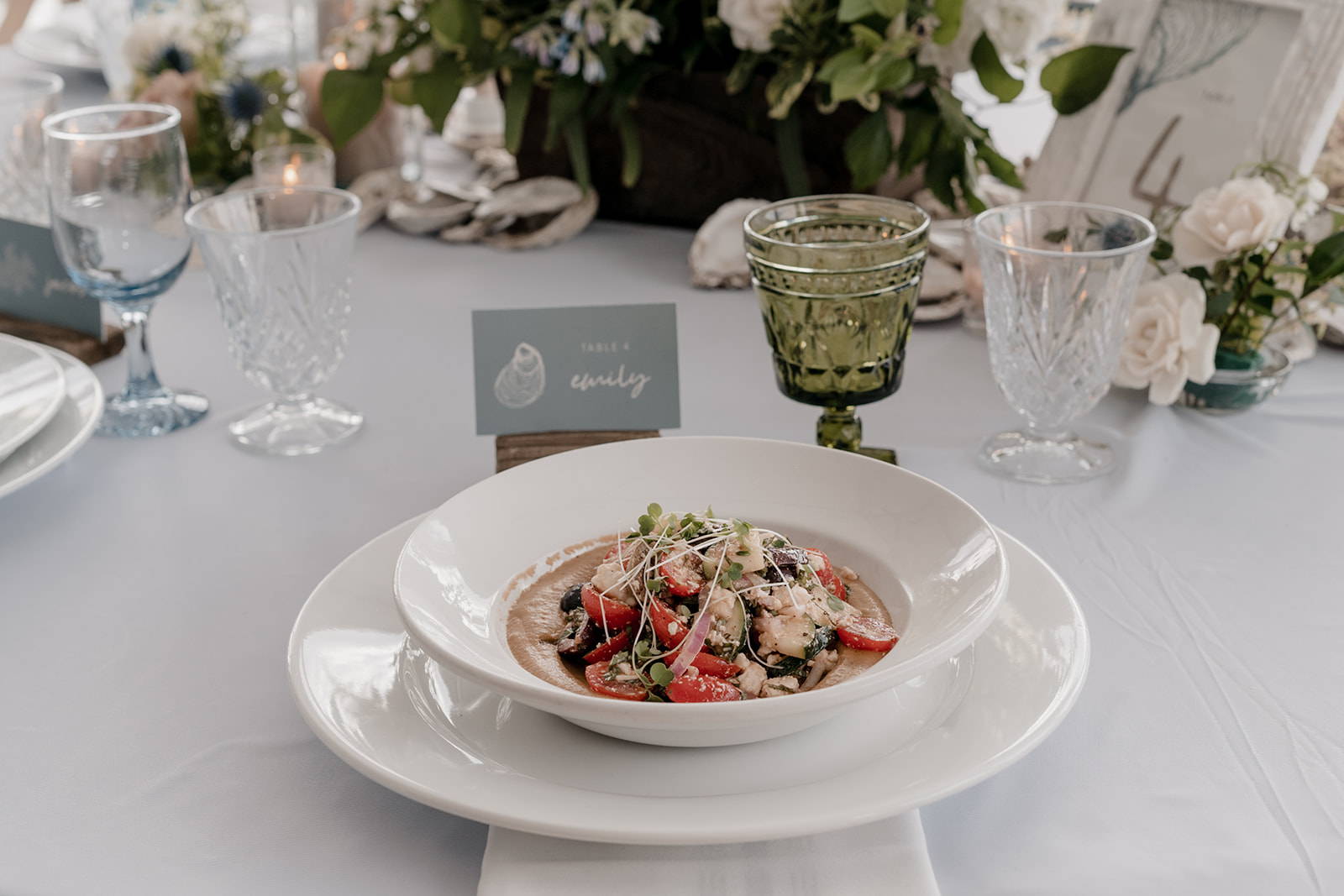 Coastal wedding placecards
