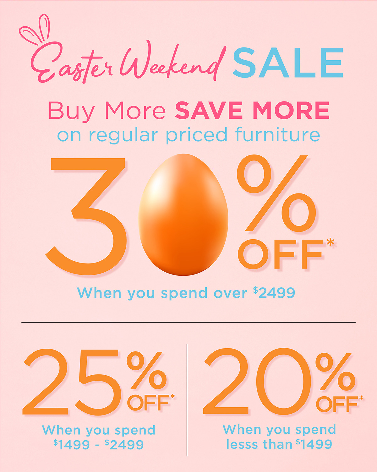 Easter Weekend Sale