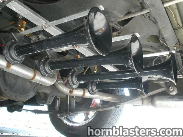 Completed Shocker XL Train Horn setup on Jason's 2002 Dodge Dakota photo 5
