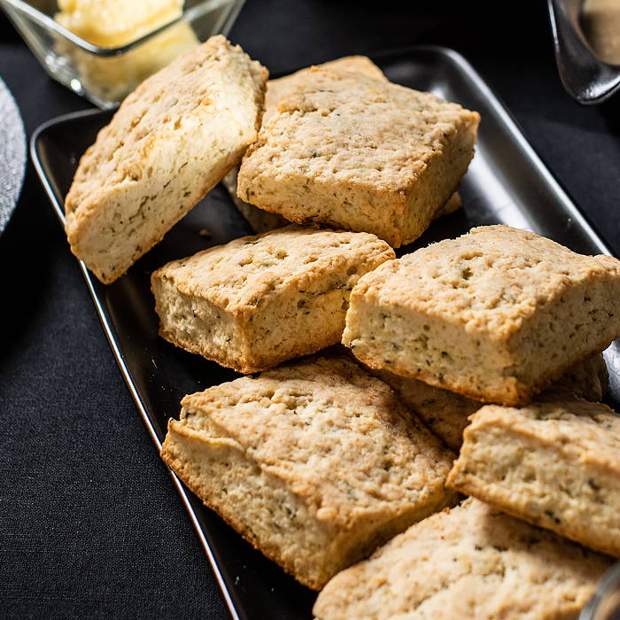 recipe image for Flaky Herb Biscuits with Honey Butter