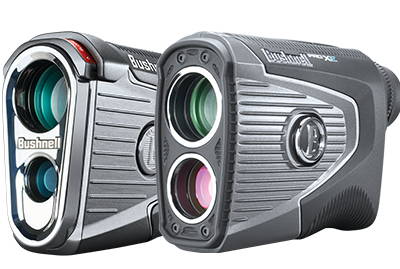 The Bushnell Pro XE and the Pro X3 golf laser rangefinders with slope