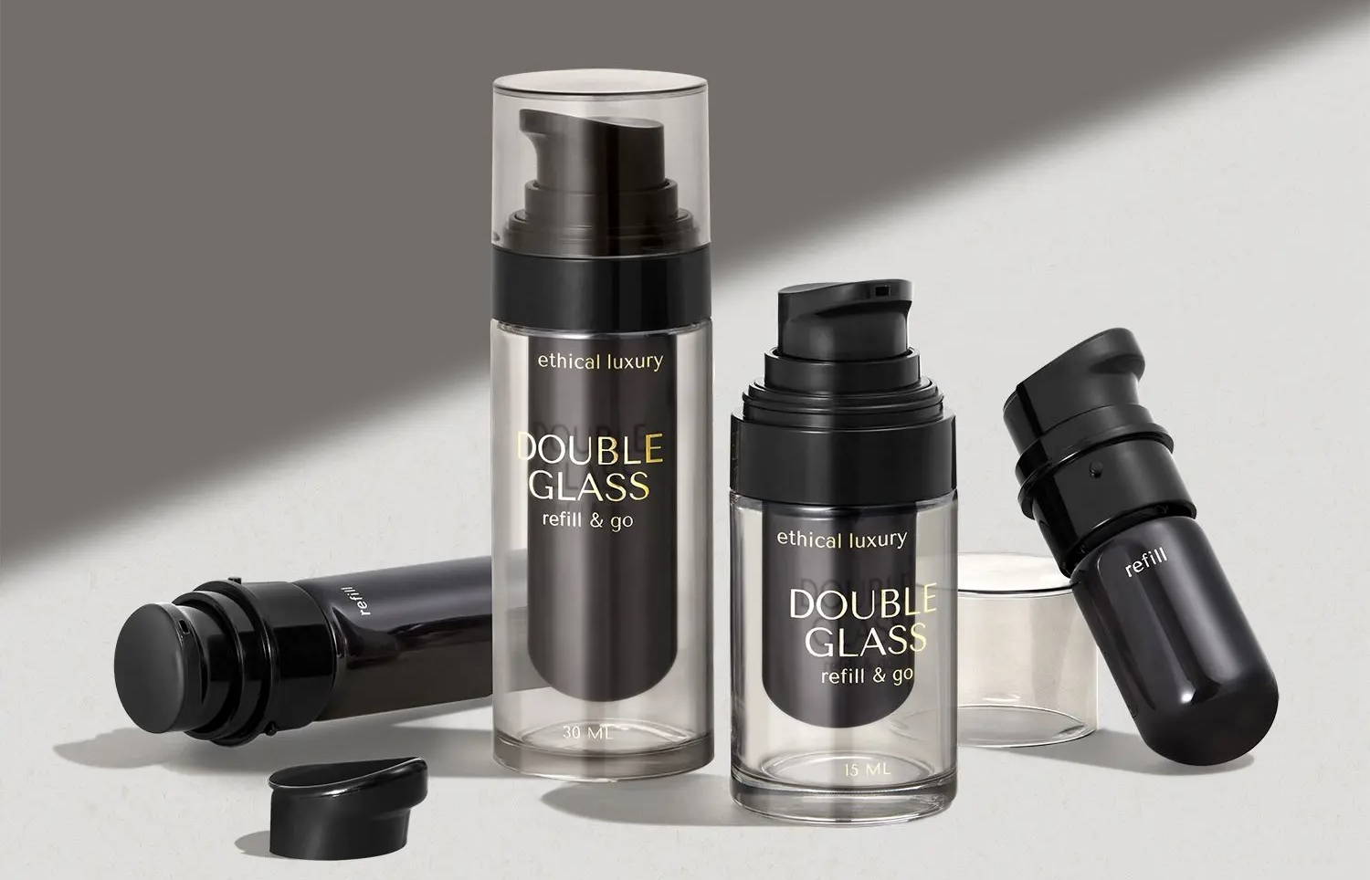 Berlin Packaging's Double Glass Refill & Go packaging system