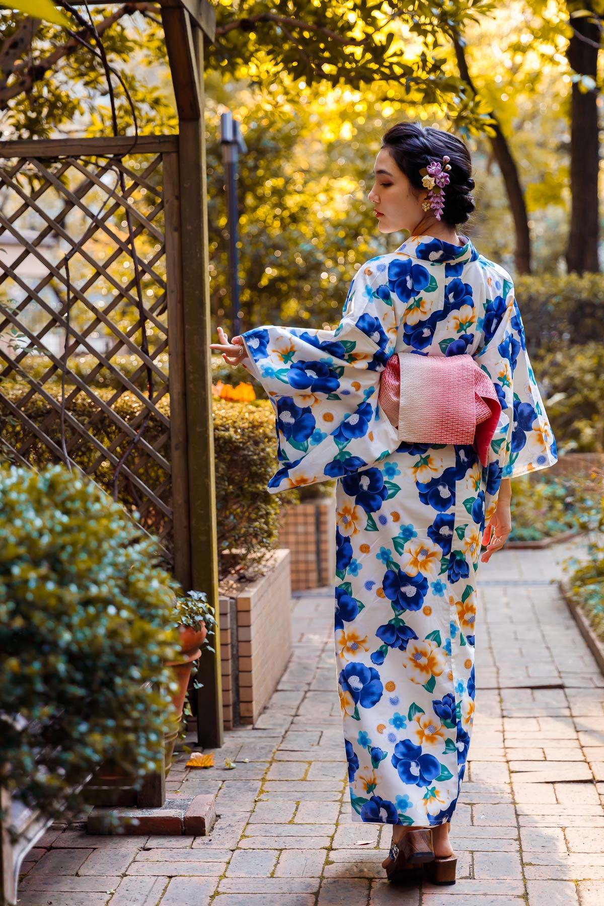 Japanese Gift Maple Leaf Japanese Silk Kimono Scarf Vintage Japanese Green Silk Kimono