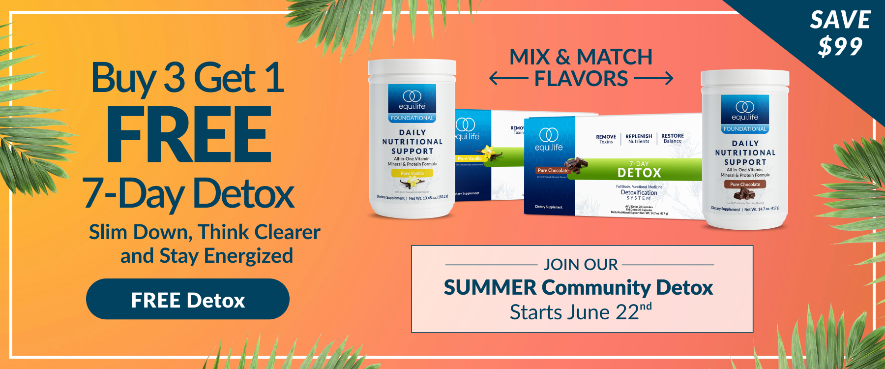 Buy 3 Get 1 Free 7-Day Detox