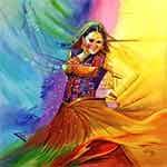 indian dancer painting