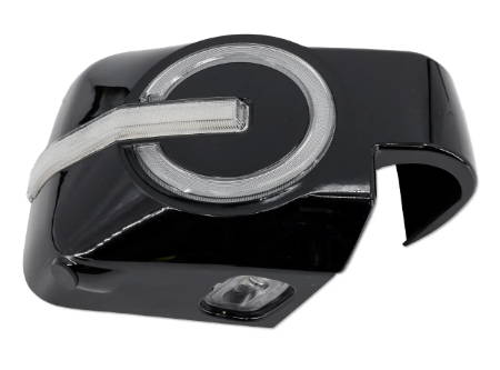 IAG I-Line Side Mirror Lighted Cap for 21+ Gloss Black Cover