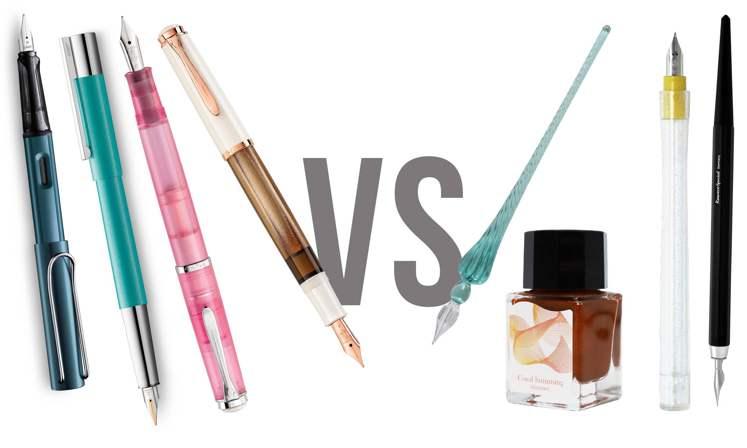 Dip pens versus fountain pens - a nib comparison