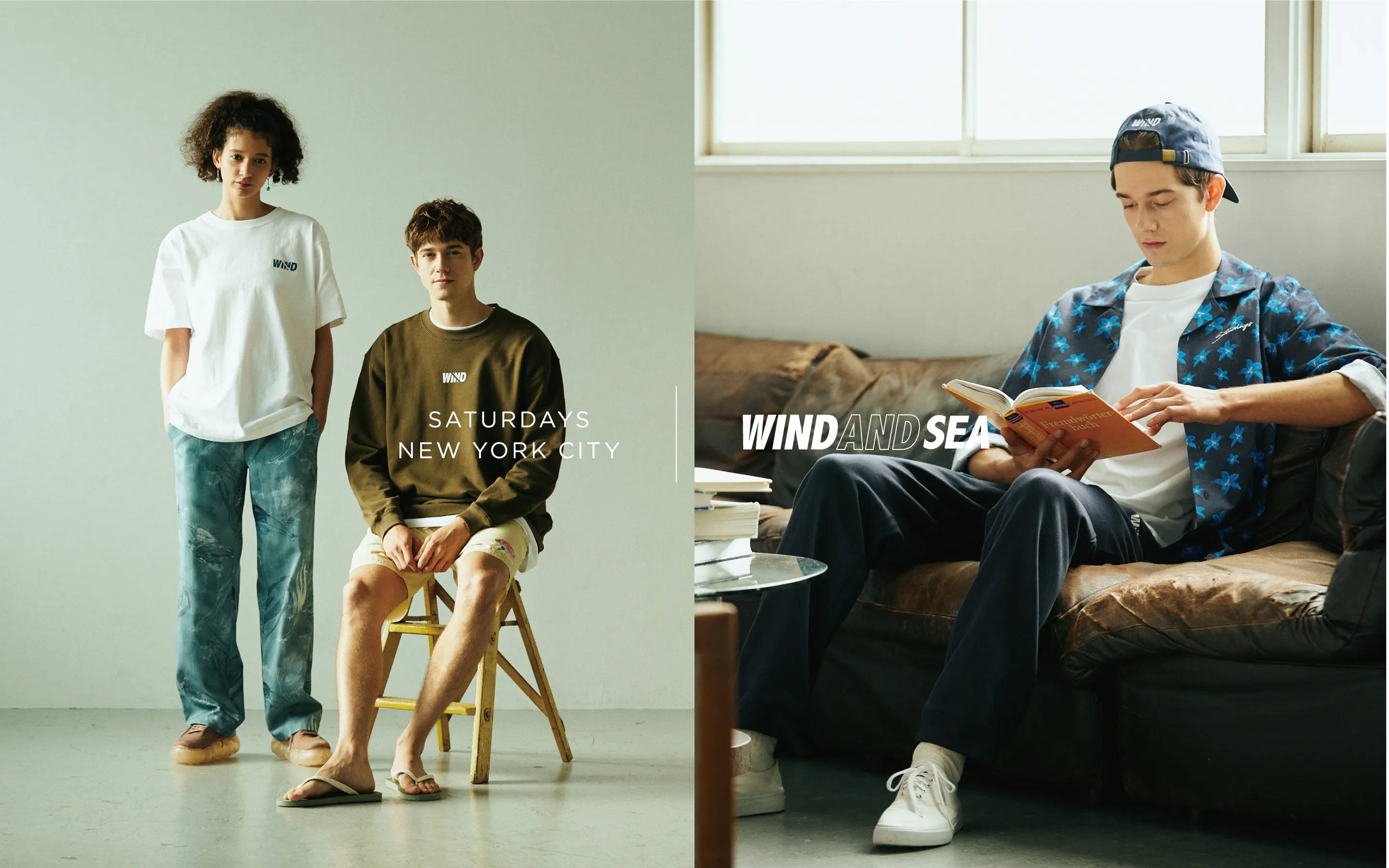 WIND AND SEA×Saturdays NYC/ウィンダンシー　M