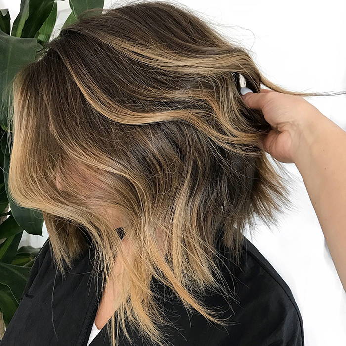 Honey Blonde Ombre for Bob haircut
