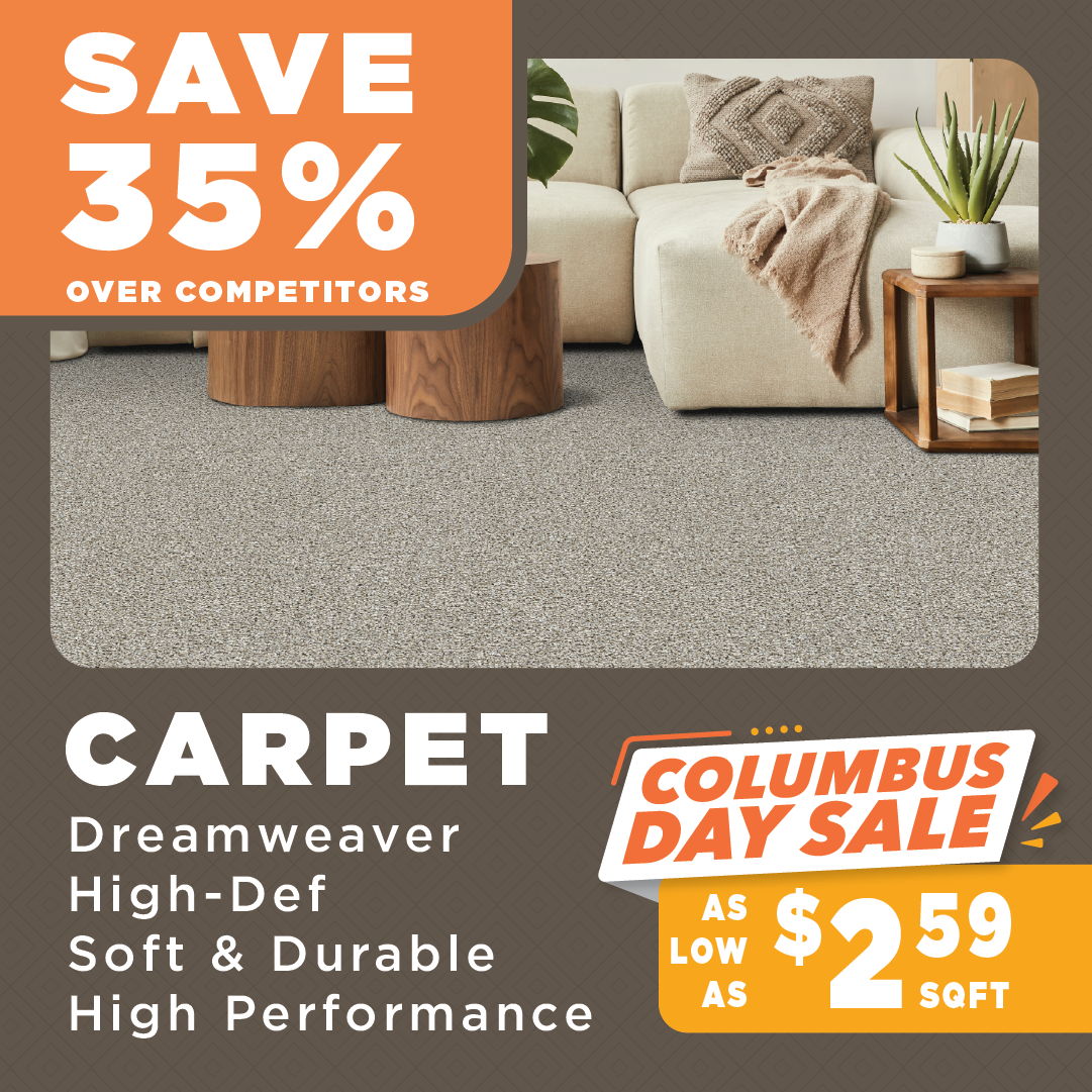 Dreamweaver Carpet Columbus Day Sale