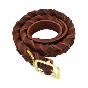 Deluxe Full-Braided Leather Dog Collar