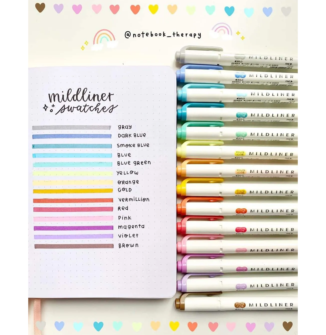 The Ultimate Guide to Bullet Journal Supplies – NotebookTherapy