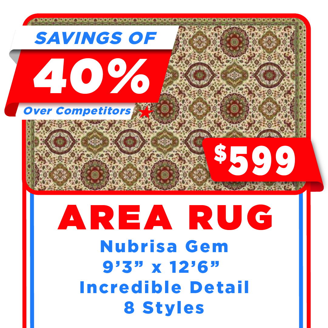 Nubrisa Gem Area Rug July 4th Savings