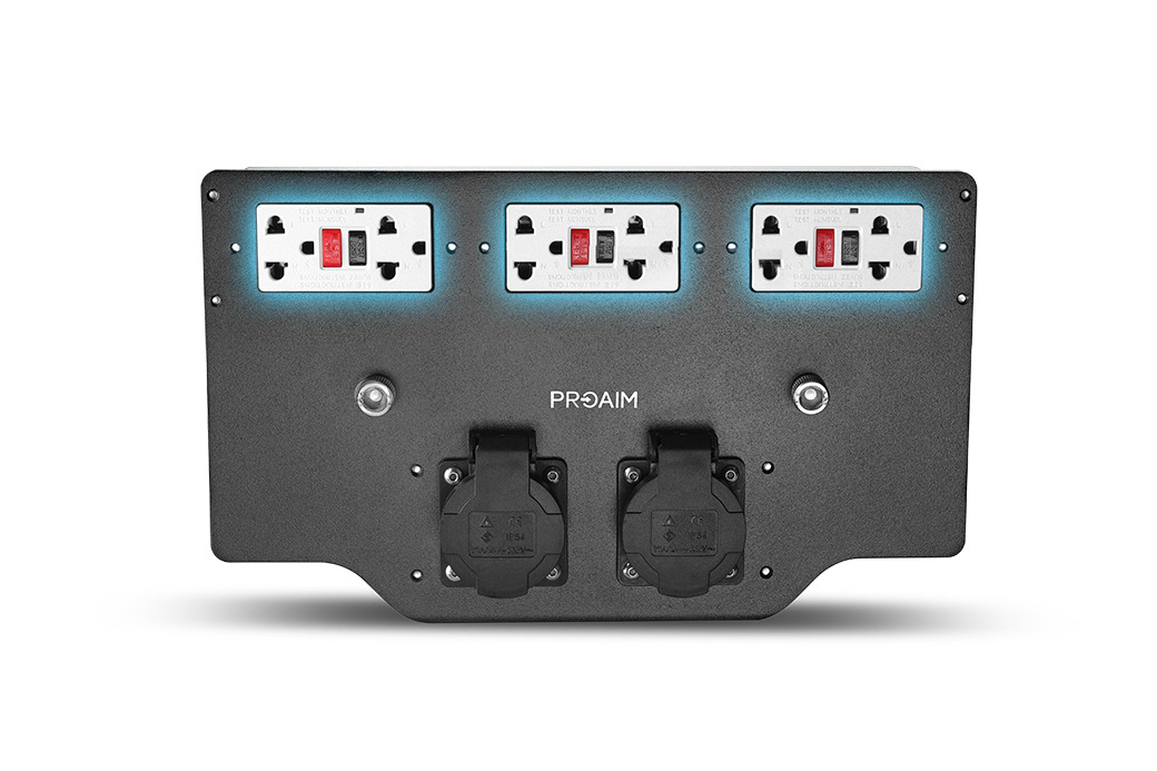 Proaim 6 Outlet AC Power Supply Board (Euro Socket) for Camera Production Carts