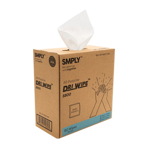 DRI-WIPE S800 boxed wipes