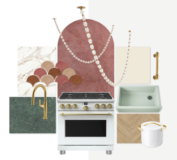 The Postcards From Venice Kitchen moodboard