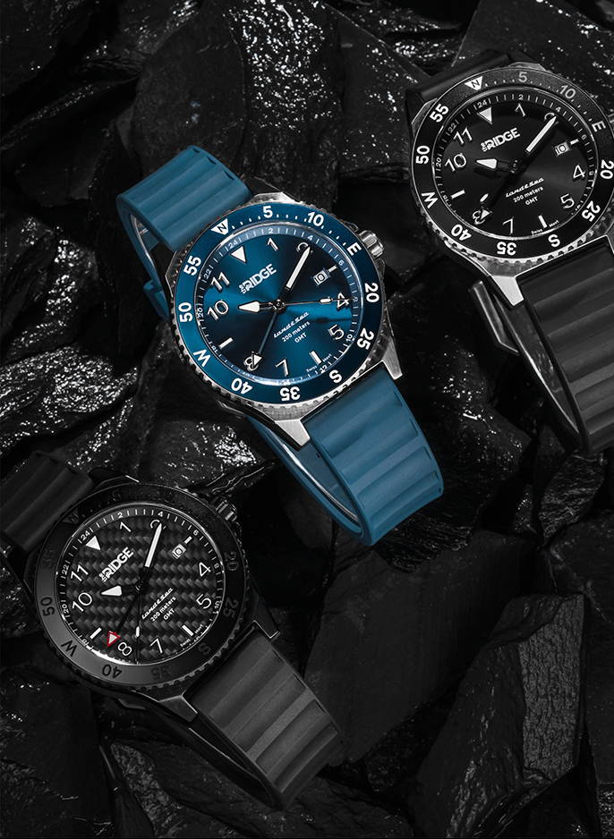 Ridge Land & Sea GMT Watch variants
