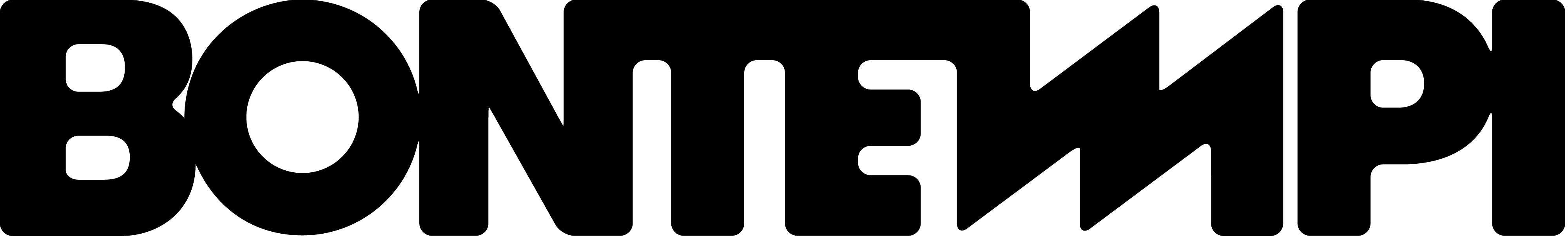 Bontempi Black Logo On A White Background