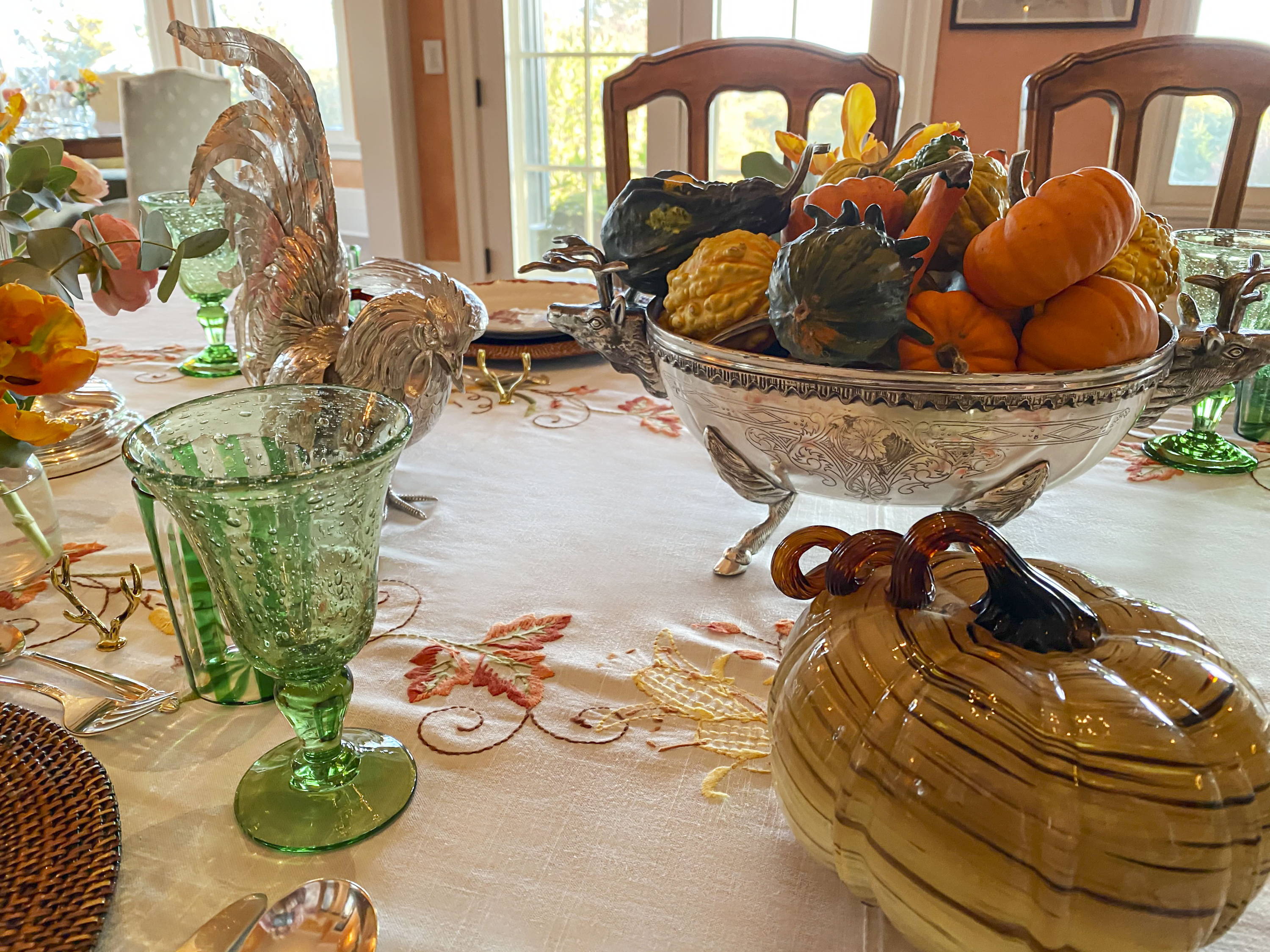 Thanksgiving table setting by Ala von Auersperg