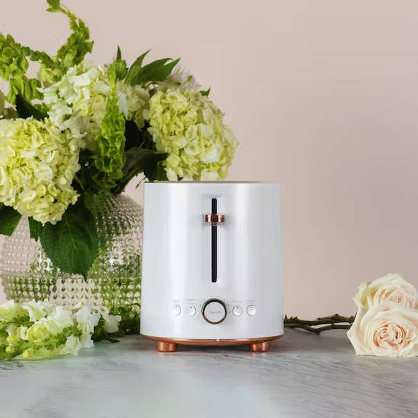 Café matte white toaster