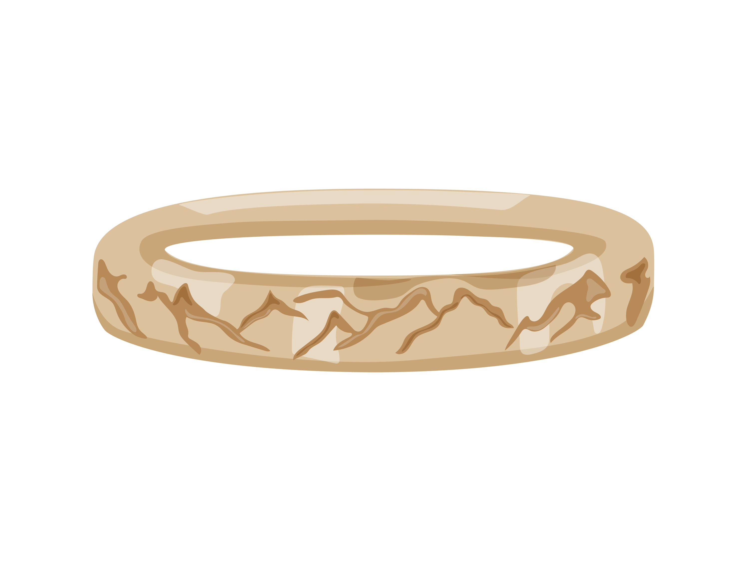 great heights mountain engraved gold stacking ring