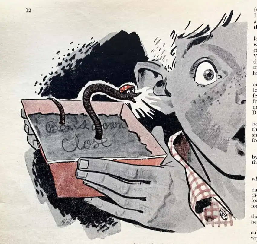 Boy with earthworm illustration | RetroSupply Co.