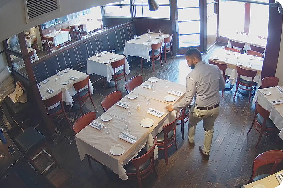security camera angle restaurant people counting