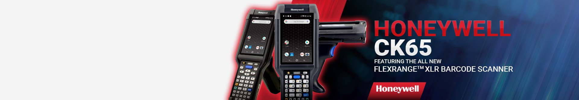 Honeywell CK65 Mobile Computer featuring the all new Flexrange XLR Barcode Scanner