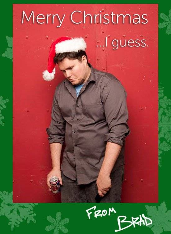 Lonely Christmas Card