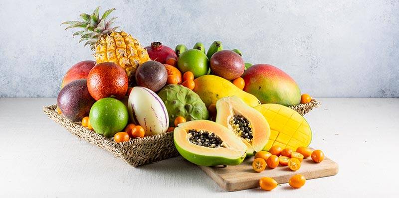 Deluxe Exotic and Tropical Fruit Basket