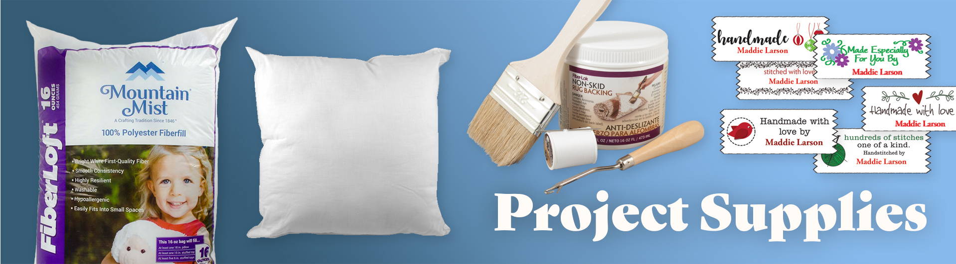 Craft Project Supplies to finish your projects. 