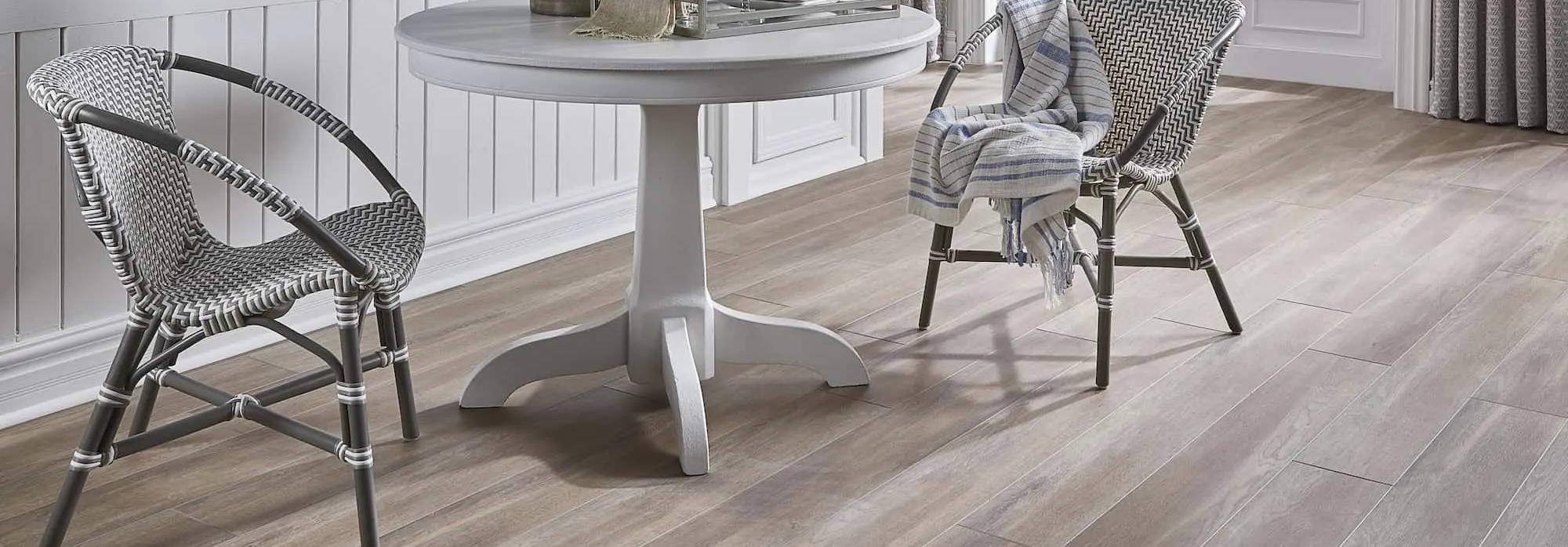White Vinyl Flooring available at Kaoud Rugs in West Hartford and Manchester