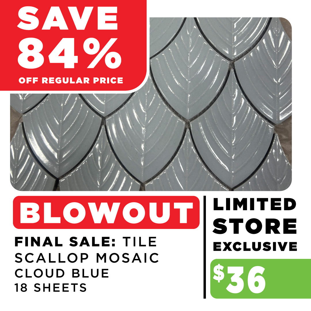 SCALLOP MOSAIC CLOUD BLUE