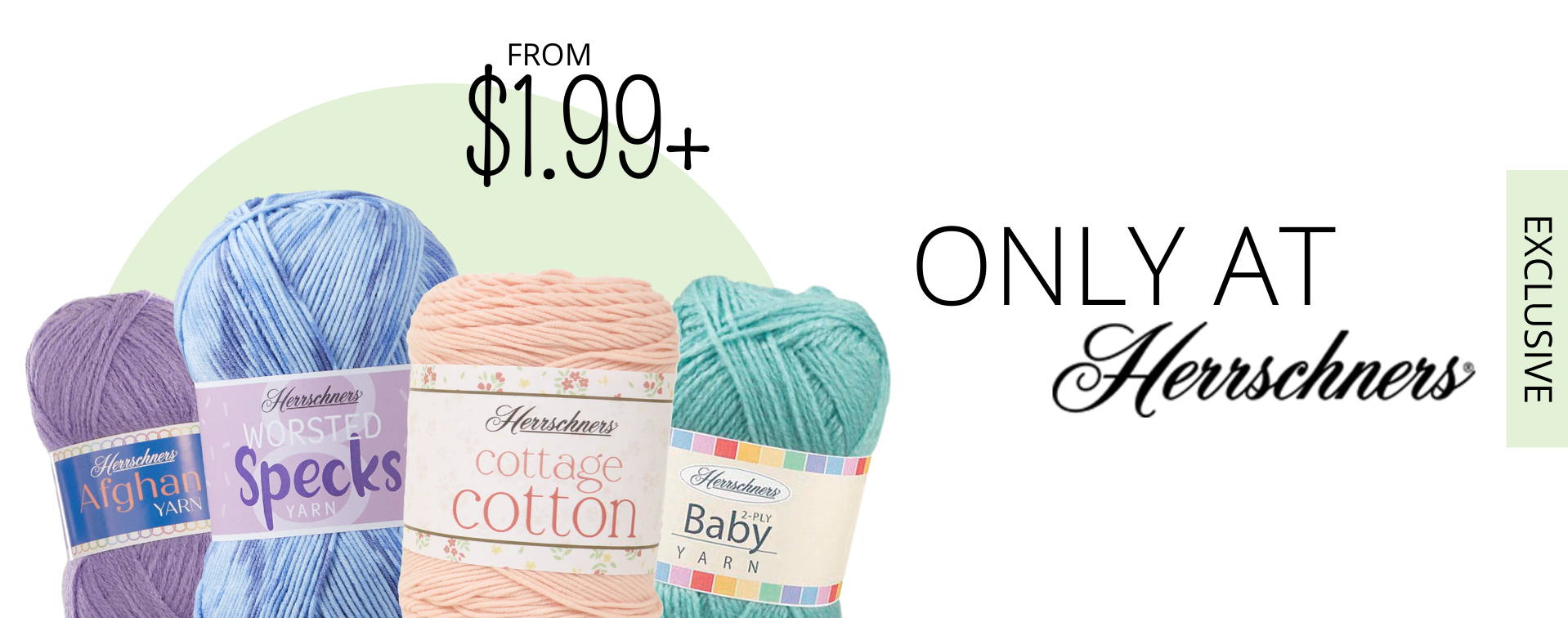 Exclusive Yarns Only at Herrschners from $1.99