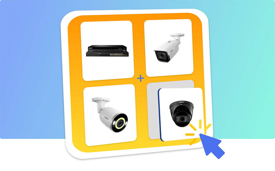 build you own system with the security recorder and cameras you want