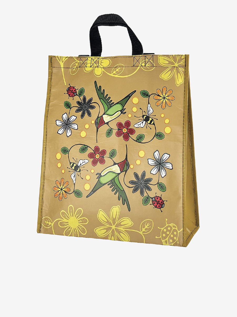 Hummingbird (Nenookaasi) Large Eco Bag by Storm Angeconeb
