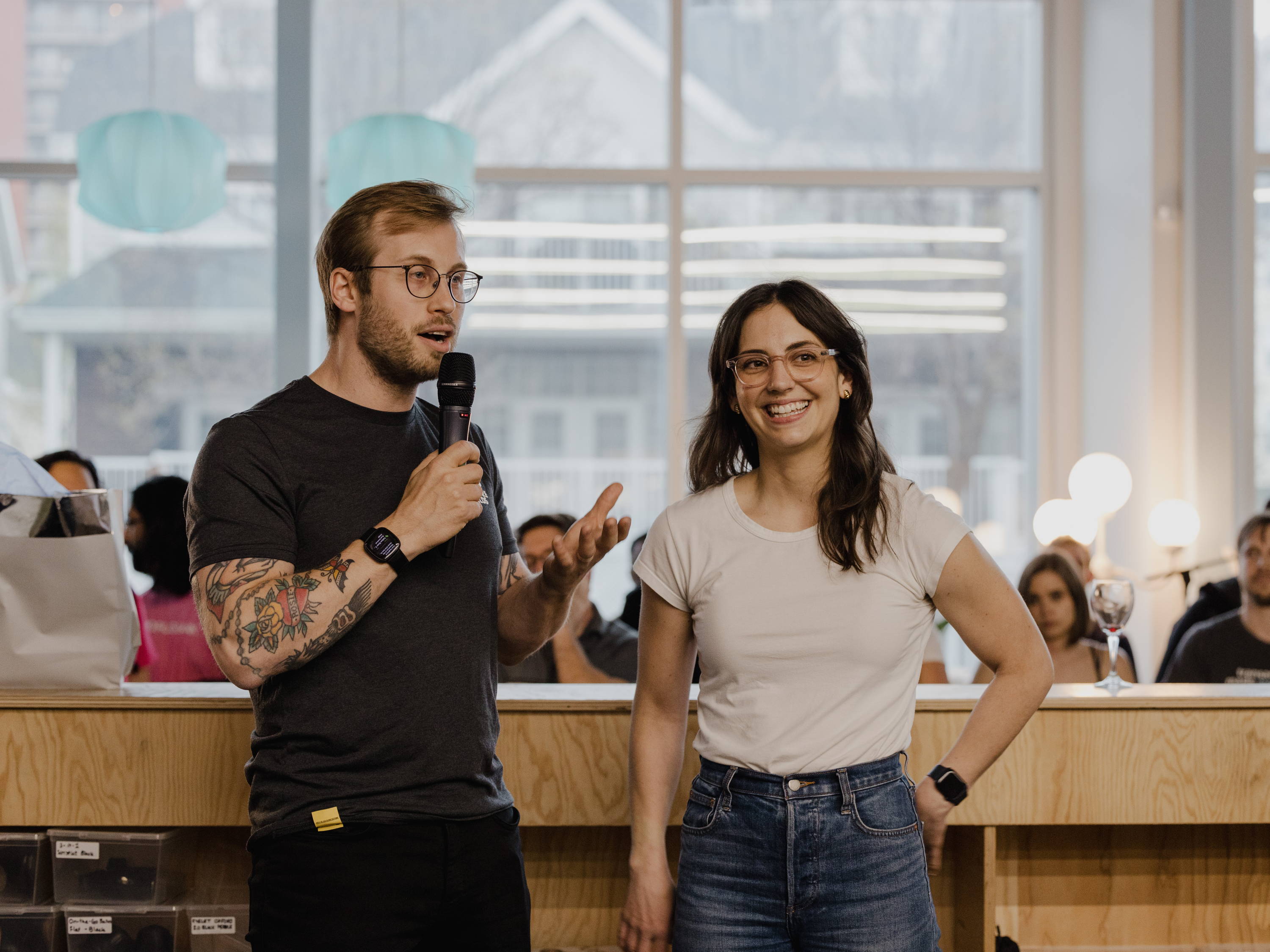 Co-founders Matt (CEO) and Jalene (COO) Anderson-Baron at YEG Startup Community Awards 2022. Photo: Hannah Hamilton