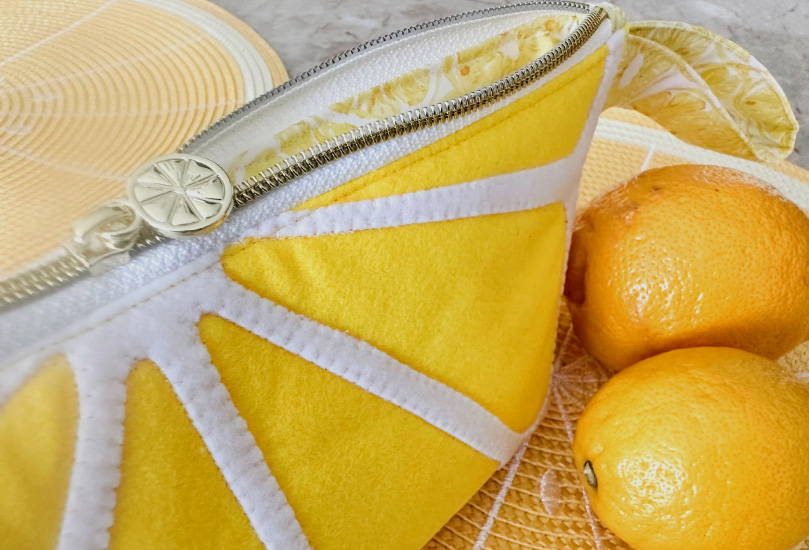 Lemon Slice Zip Pouch
