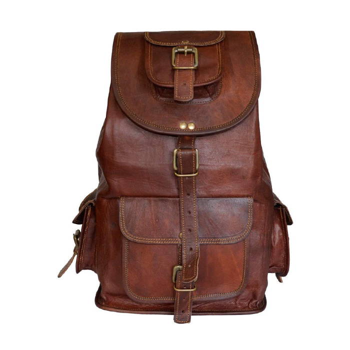 The Rucksack | Classic Leather Backpack for Men - Outdoor Backpack ...