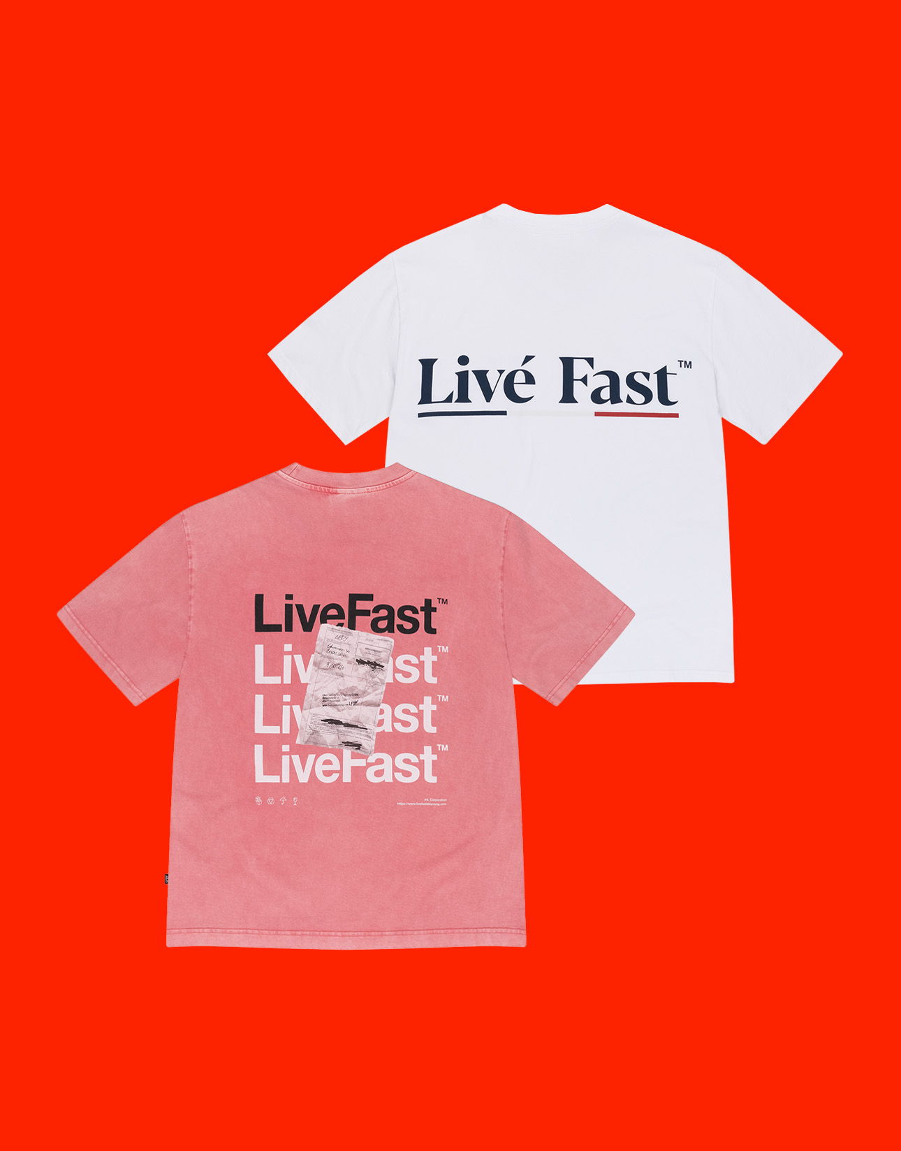 Two graphic t-shirts with 