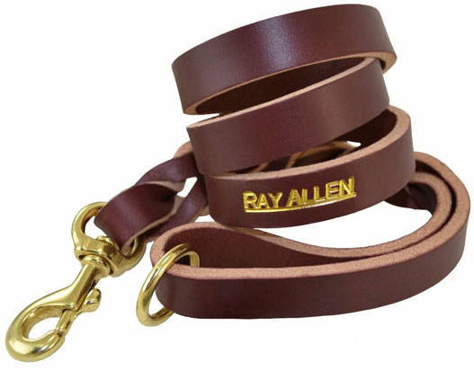 Latigo leather dog leash from Ray Allen Manufacturing 