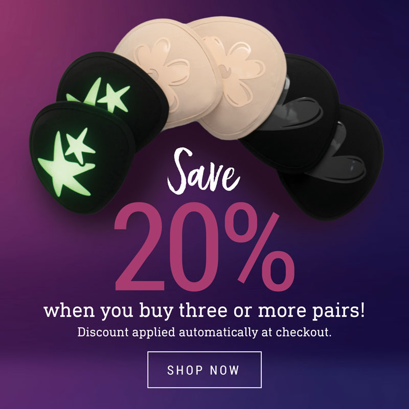20% discount when buy three or more pairs 