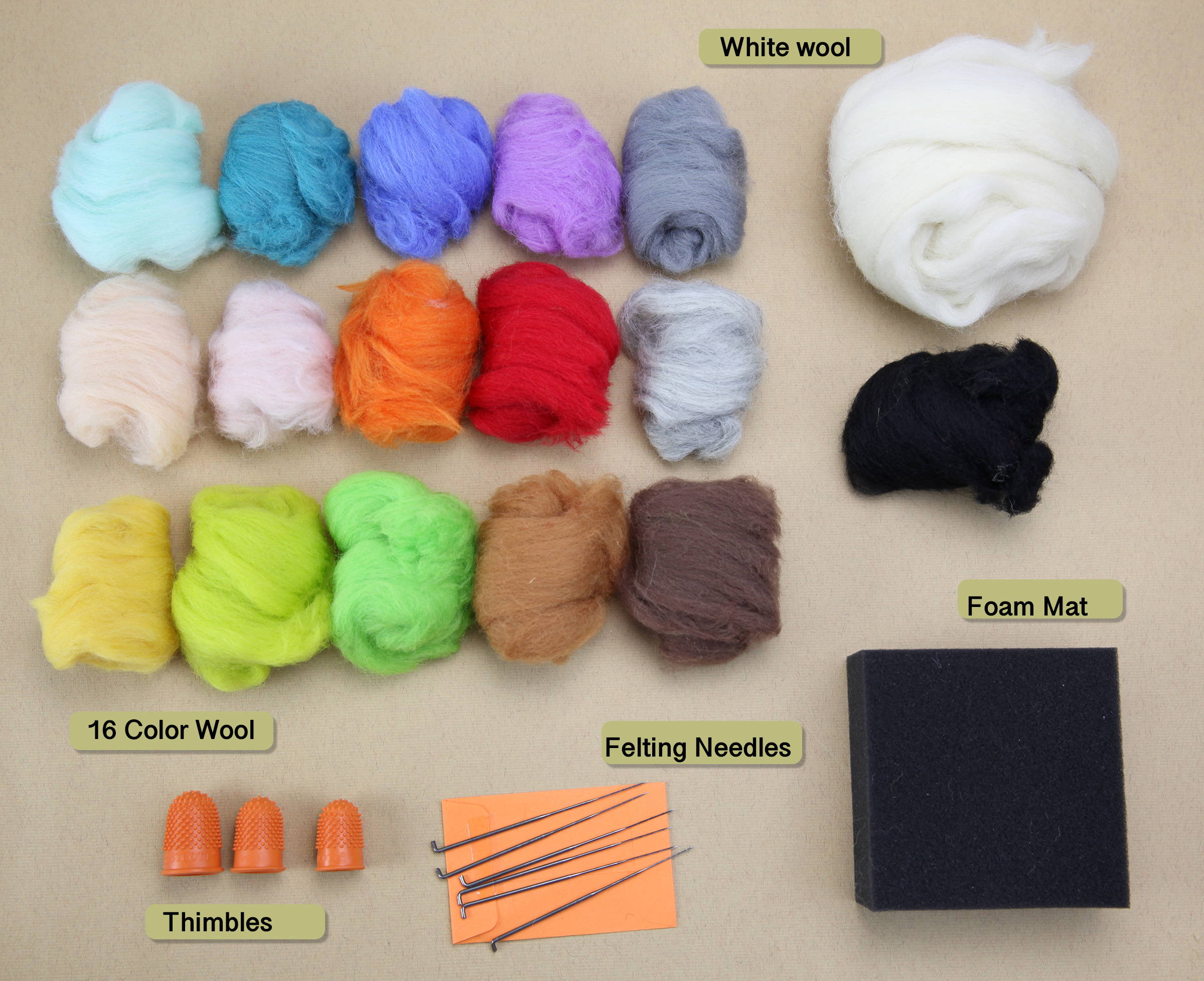 thumbnail image 2 of Woolbuddy Needle Felting Mat – 100% Wool, XL Size, Eco-Friendly Craft Pad 2 of 13