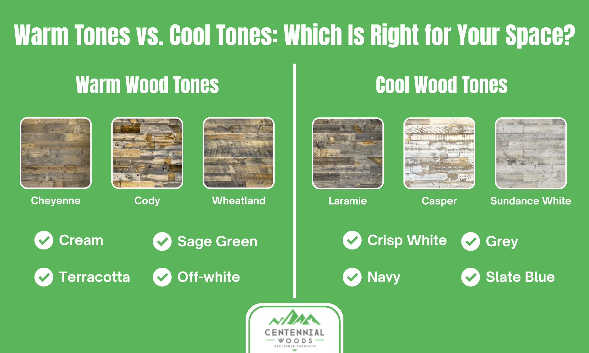 Infographic: Warm Tones vs. Cool Tones: Which is Right for Your Space??